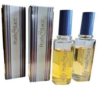 2 ~ 1.8 oz each Vintage AVON PEARLS & LACE COLOGNE COOLER SPRAY 1988 Womens