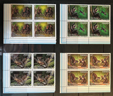 Stamps of Rwanda - SG1316-19 unmounted mint stamps in blocks of 4