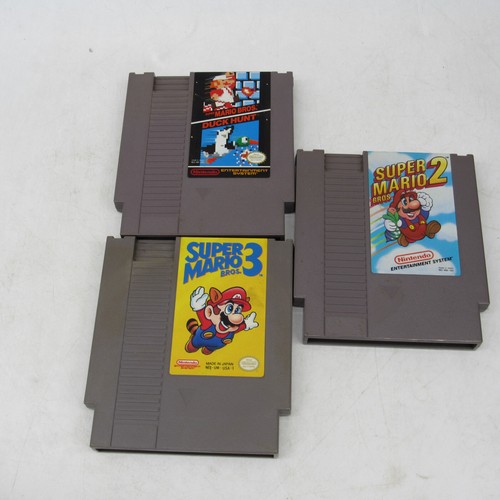 Super Mario Brothers Bros 1, 2, & 3 TRIO Original NES Nintendo Game Auth Tested - Picture 2 of 5