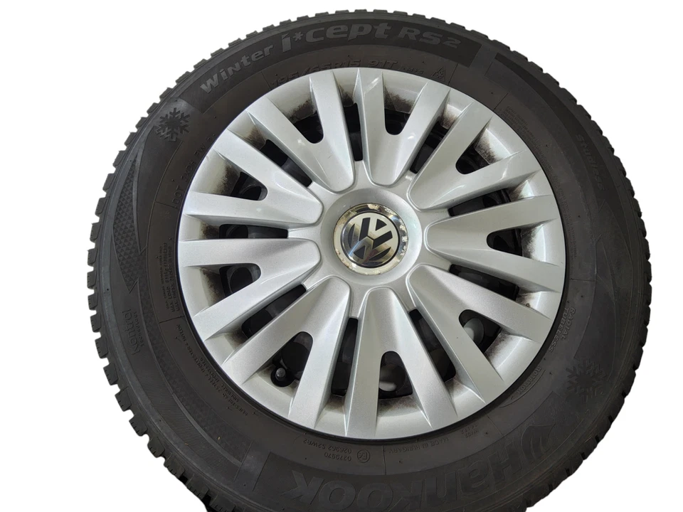 Original VW Golf 6 Stahl Winter Felgen 195 65 15 Hankook Winterräder - Bild 4 von 4