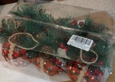 Furtup Christmas Ball Ornaments Festive Decorations Styrofoam Balls Covered With