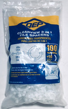 QEP 1/16"  3/16" Inch Clearview 2 In 1 Tile Spacers 100 Count  50 PERIMETER