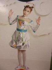 Kids' Robot Dress with Headpiece Metallic Halloween Costume Large 10-12