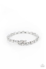 Paparazzi Bracelet - Photo Op - White Rhinest...