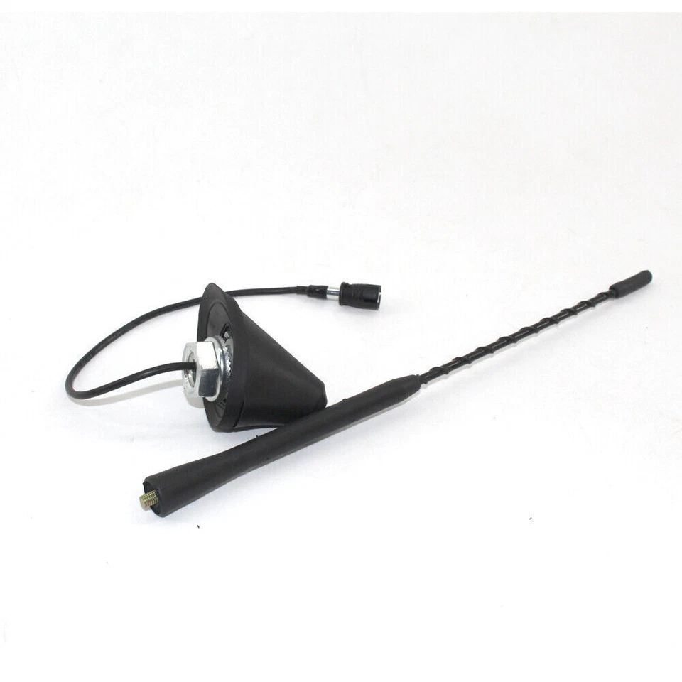 Antena aérea de 11 pulgadas + base de radio de coche AM/FM látigo de mástil de techo para BMW Toyota VW Foto 4 de 4