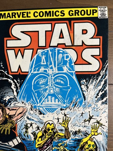 Star Wars 74 F/VF 1977 Newsstand Marvel Luke Skywalker Iskalon Adventure - Picture 4 of 17