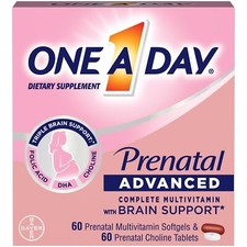 One A Day Advanced Prenatal Multivitamin with Choline; 60 60 Count