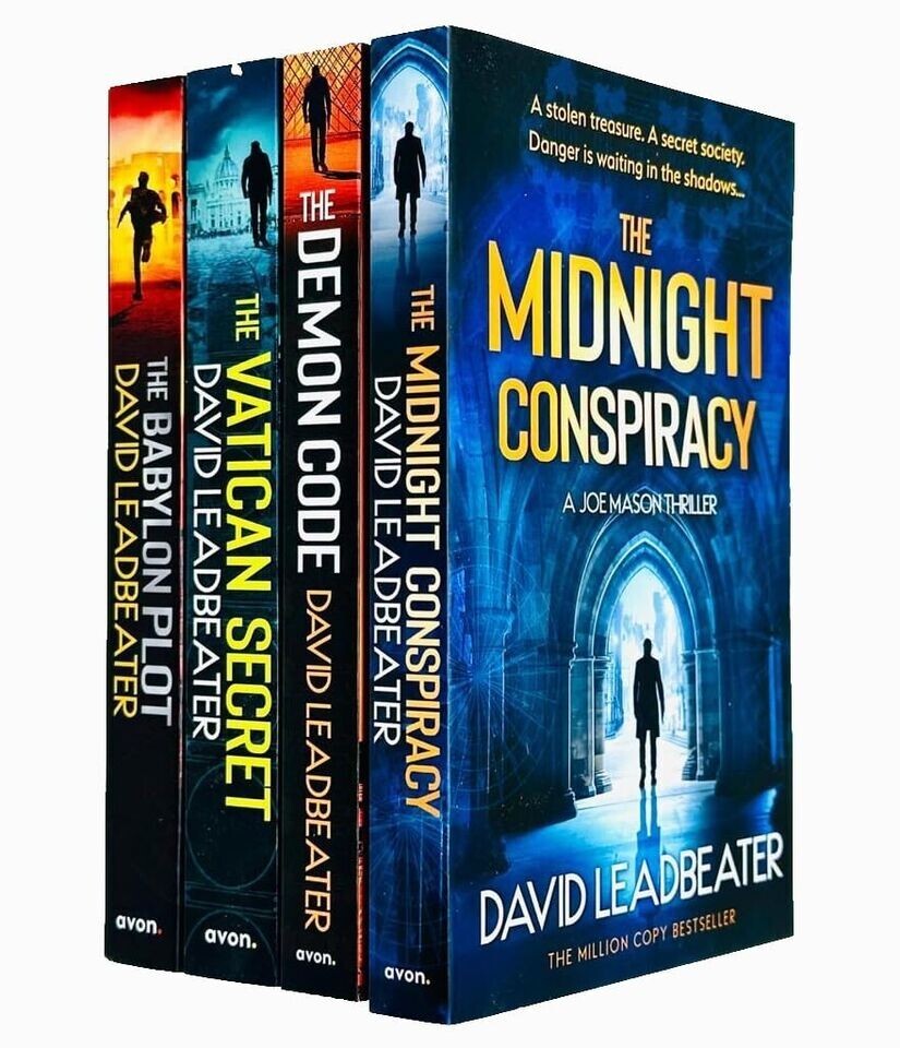 Joe Mason 4 Books Collection Set by David Leadbeater Vatican Secret, Demon Code