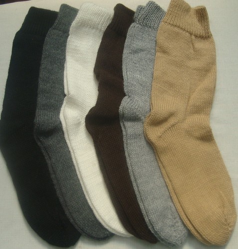 BRAND NEW, 100% ALPACA WOOL YARN SOCKS, NATURAL COLORS, SZ 7 TO 9, ANDEAN WARM