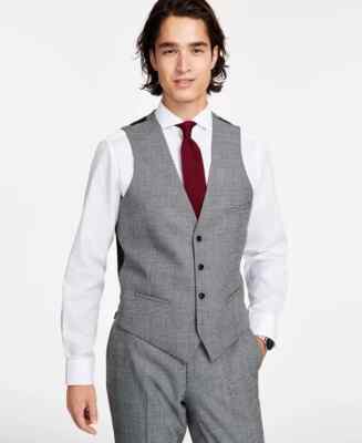 Bar III Men's Black White Plaid Suit Vest Sz XL Slim Fit | eBay Bar III Men's Black White Plaid Suit Vest Sz XL Slim Fit | eBay