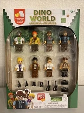 BLOCK TECH DINO WORLD 2” ACTION FIGURE TOY  8 FIGURES & ACCESSORIES (BRAND NEW)