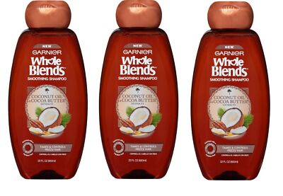 Garnier Whole Blends Coconut Oil & Cocoa Butter Conditioner 12.5oz each *3 Pack*