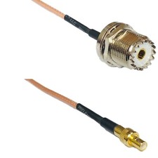 RG316 UHF Female BULKHEAD to SMB MALE RF Cable Rapid-SHIP LOT