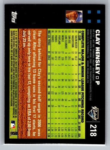 2007 Topps You Pick All Cards Ex-NrMT - Picture 203 of 449