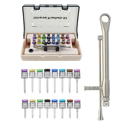 US Universal Implant Screwdriver Hand Driver Dental Torque Wrench Prosthetic Kit