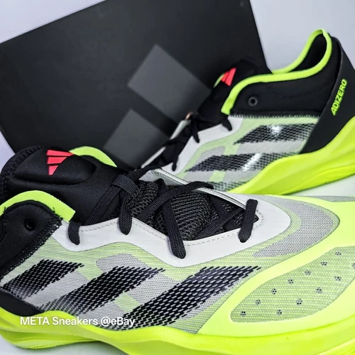 Adidas US 13 Men's Black/White/Green Basketball  Adizero Select 2.0 - IE7866 NIB