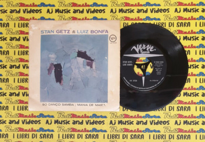 LP 45 7''STAN GETZ LUIS BONFA So danco samba Mania de maria 1963 italy VERVE 0126