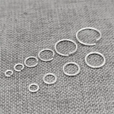 Bulk 925 Sterling Silver Open or Closed Jump Rings Outer Diameter 2.5mm to 16mm