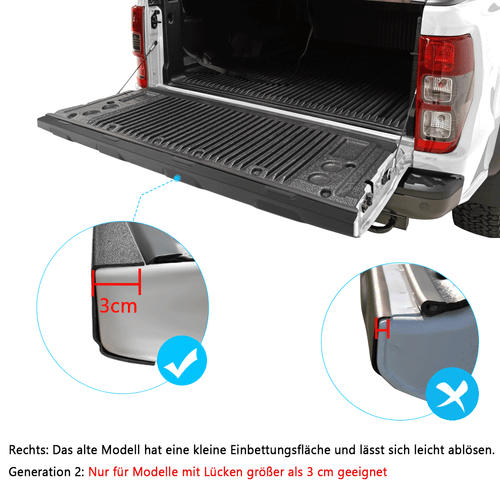 Ladekantenschutz Stoßstangen Schutzleiste Abdeckung für Ford Ranger 2012-2022 - Bild 2 von 10