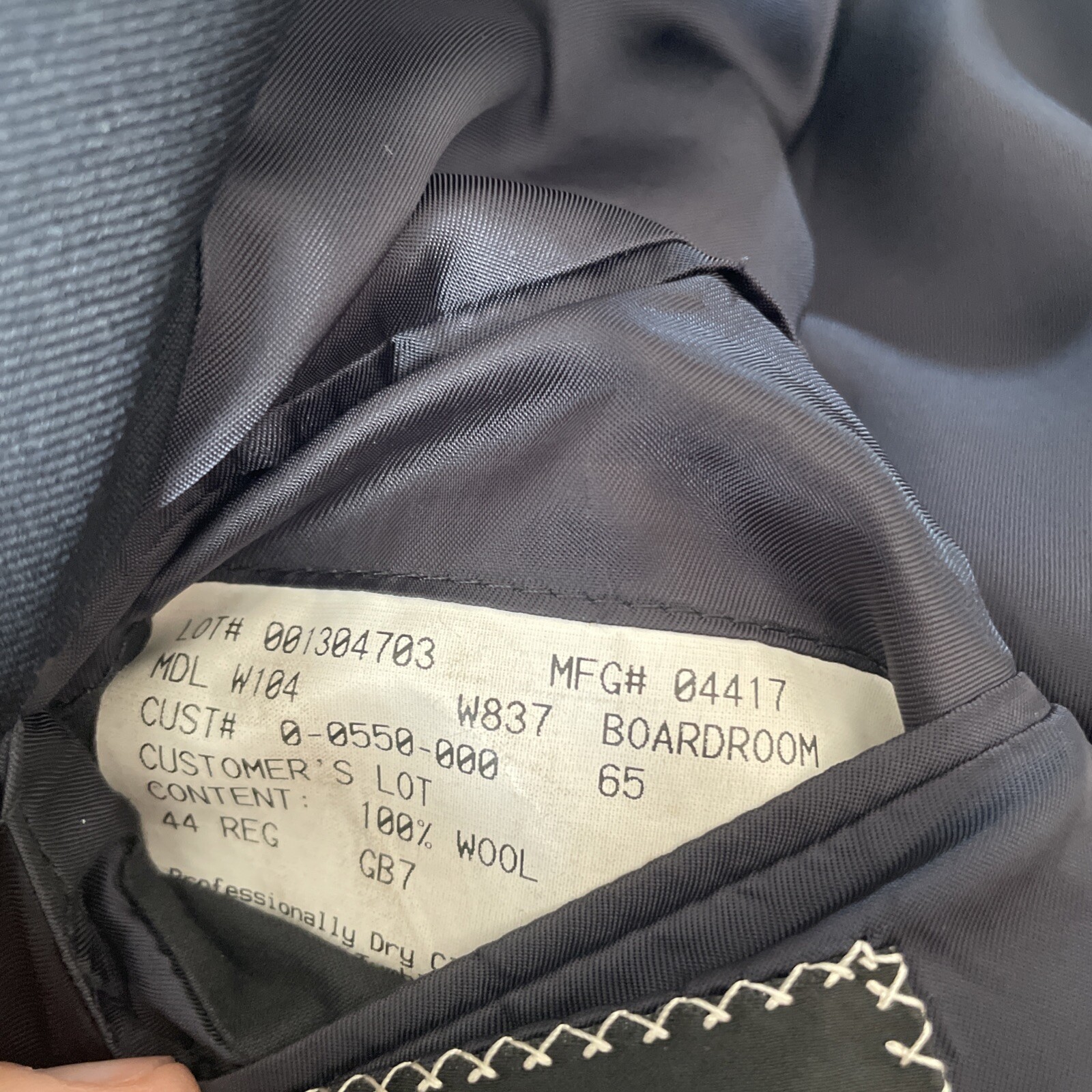 Hickey Freeman 100% Wool Solid Black Boardroom Sp… - image 4