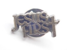 Jesus First Vintage Lapel Pin