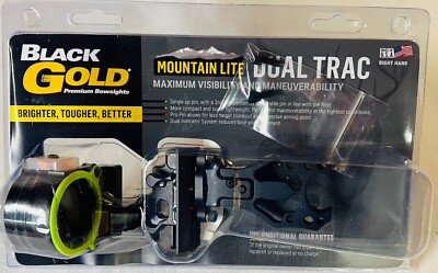 Black Gold Mountain Lite Dual Trac 2 Pin Movable .019 RH Standard Mount New