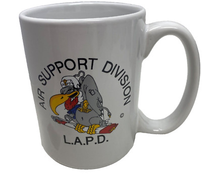Vintage Coffee Air Support Division L.A.P.D. Coffee Mug RARE