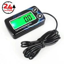 Digital Tach Hour Meter Engine Temperature Gauge Alert for 2/4 Stroke Engines US