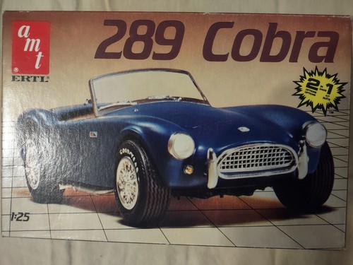 1/25 Scale Vintage AMT ERTL 289 Cobra 2 N 1 Model Open Box, Sealed Bags ...
