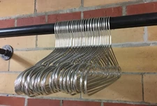 30 Pack Heavy Duty Stainless Steel Hangers Space-Saving Silver Hangers New Kit