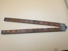 Vintage RABONE Boxwood no.1167 Folding Rule, 24". Rabone 2 foot folding ruler.