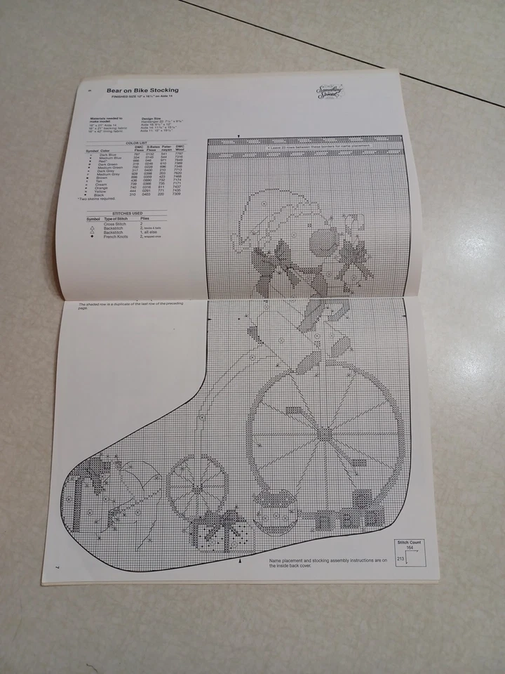 Patrones de Medias de Navidad Punto de Cruz Punto de Aguja Diseños Candamar Foto 4 de 4