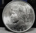 1922-p,  Peace Dollar - Brilliant Uncirculated