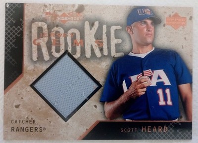 2000 Upper Deck Black Diamond Scott Heard Rookie Jersey Gem