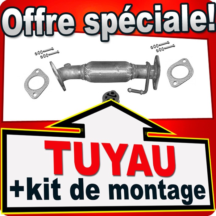 Tuyau d'échappement en acier renforcé pour Kia Venga YN 1.6