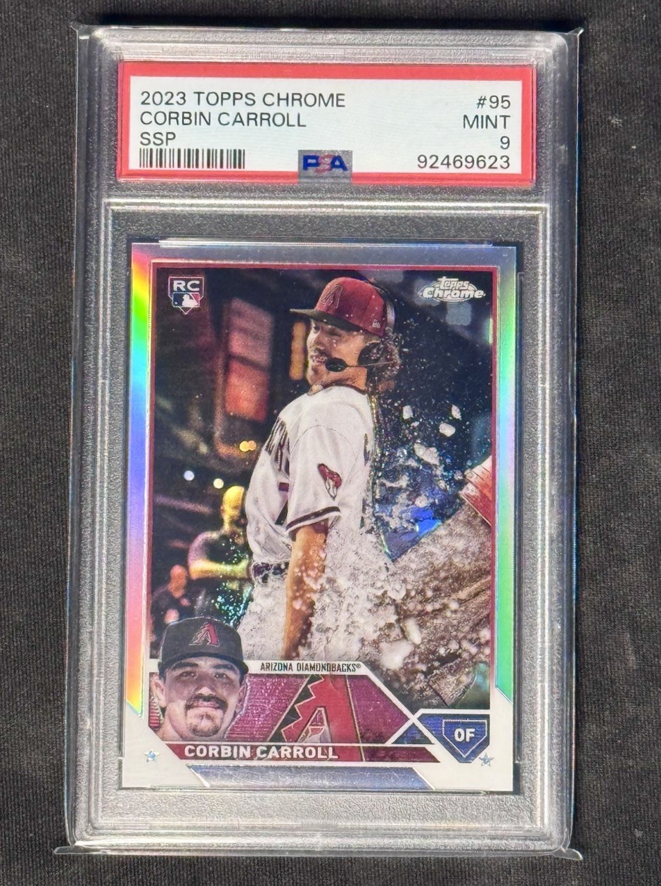 2023 Topps Chrome Image Variation SSP Corbin Carroll #95 PSA 9 RC Rookie