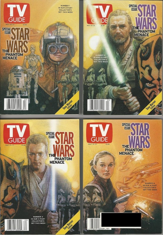 TV Guide, May 15-21, 1999 Star Wars: The Phantom Menace Special Issues 4 Covers