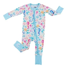 NWT - Birdie Bean Coral  Convertible Romper Bamboo Sleeper Preemie Baby Girl