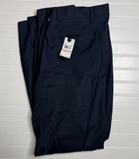 PERRY ELLIS PORTFOLIO Total Eclipse Blue Easy Care Stretch Dress Pants NEW 40x32