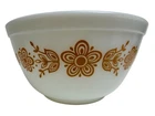 Vintage Pyrex Butterfly White Gold 1.5 Qt Mixing Nesting Bowl  402