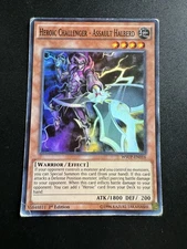 Yu-Gi-Oh! Heroic Challenger - Assault Halberd WSUP-EN016 Super Rare 1st Ed