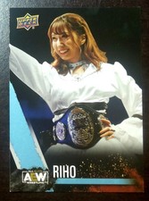 2021 Upper Deck AEW Wrestling Blue Riho #25