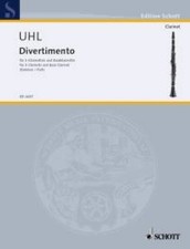 Divertimento Set of parts 3 clarinets (Bb) and 1 bassclarinet (Bb) Uhl Schott Mu