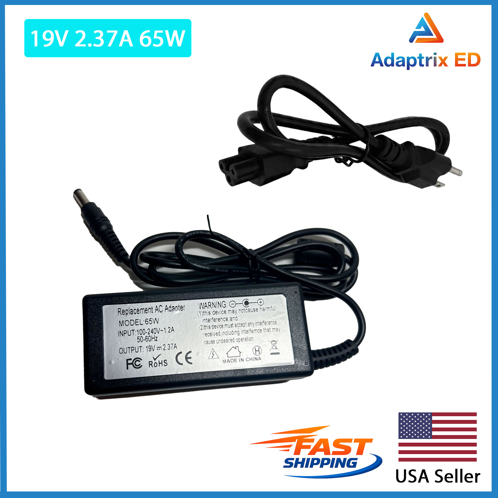Charger Power For Toshiba Pa5177u-1aca G71c000gz1te