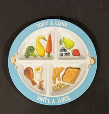 Toby & Luna Kids Dinner Plate Fruits Multicolor Animal Kid 