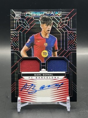 2024-25 Panini Obsidian Marc Bernal RC Rookie Dual Patch Auto RPA