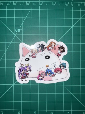 Lucky Star Anime Uv Waterproof Proof Sticker 3.50 x3.50 