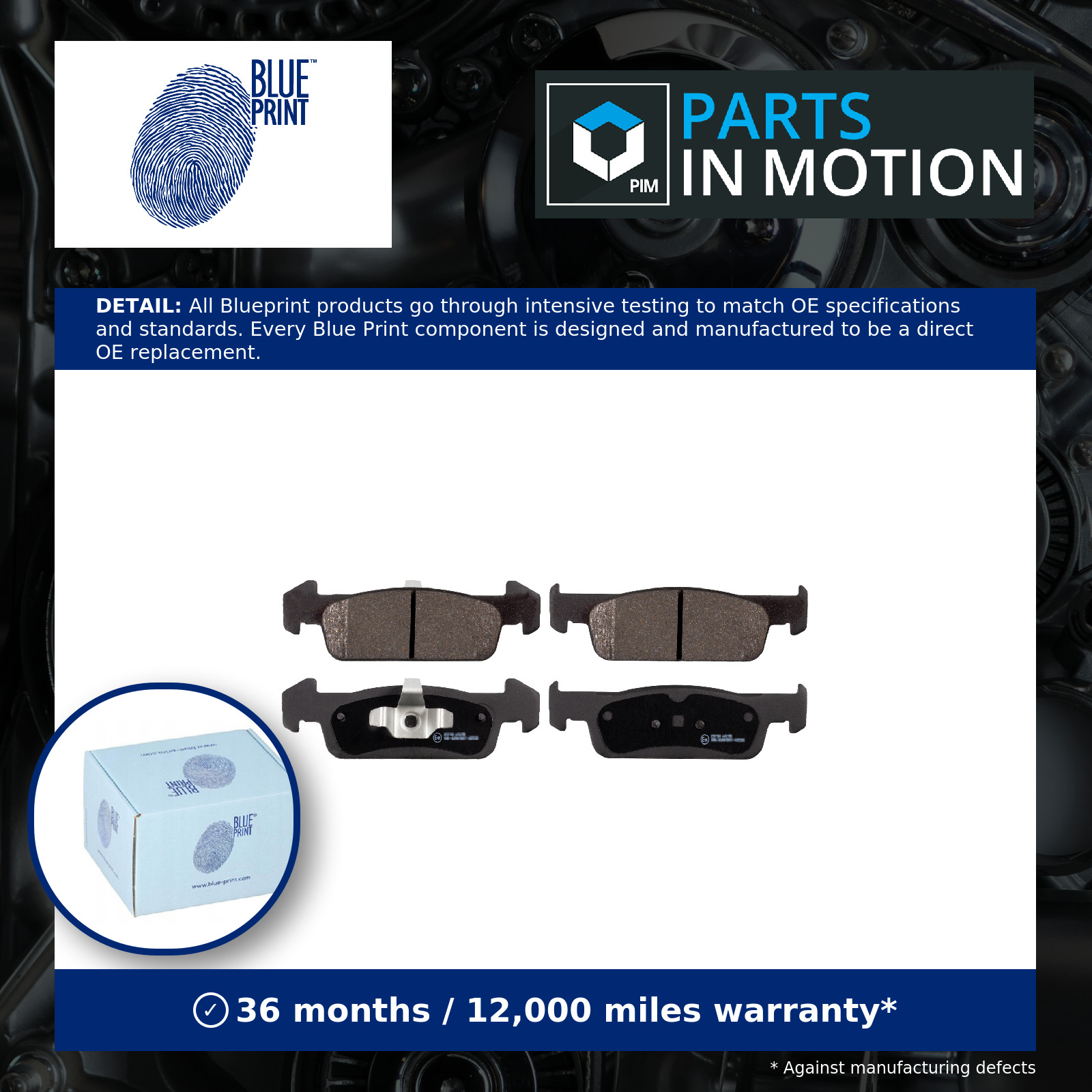 Brake Pads Set fits RENAULT LOGAN Mk2 1.6 Front 14 to 19 K7M812 Blue Print New