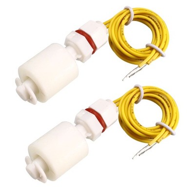 2pcs PP Float Switch M8 46mm Fish Tank Vertical Liquid Water Level Sensor