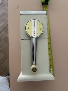 Ice-O-Matic Vintage 1950s Ice Crusher White Chrome With Wall Mount